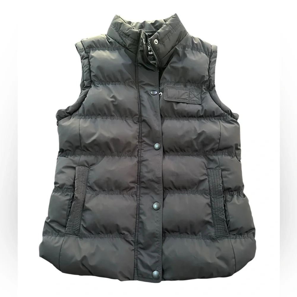 Women’s Black Insulated Puffer Vest Small Outdoor Casual Winter